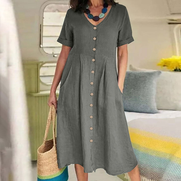Harper - Everyday Pocket Button Dress
