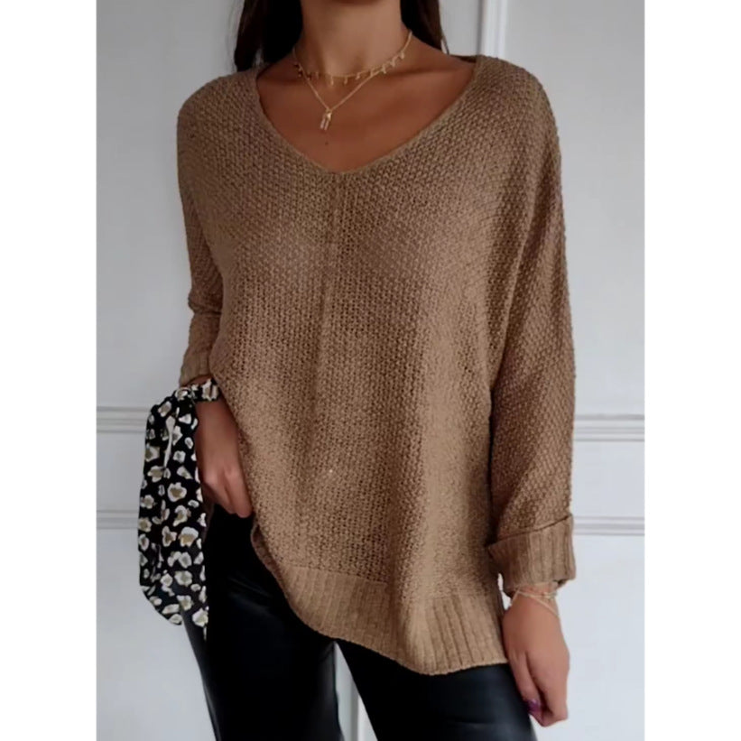 Elsa-Lightweight Knit V-Neck Jumper