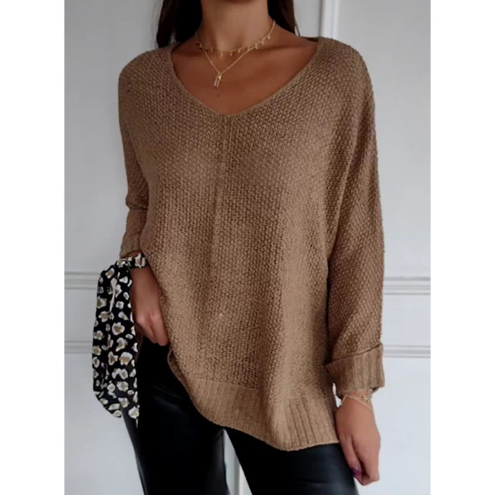 Elsa-Lightweight Knit V-Neck Jumper