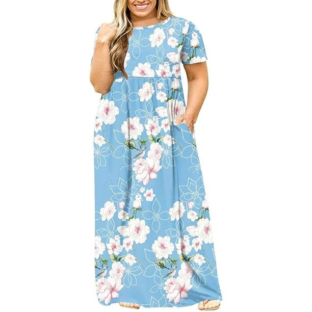 Zarina-Floral Empire Maxi Dress