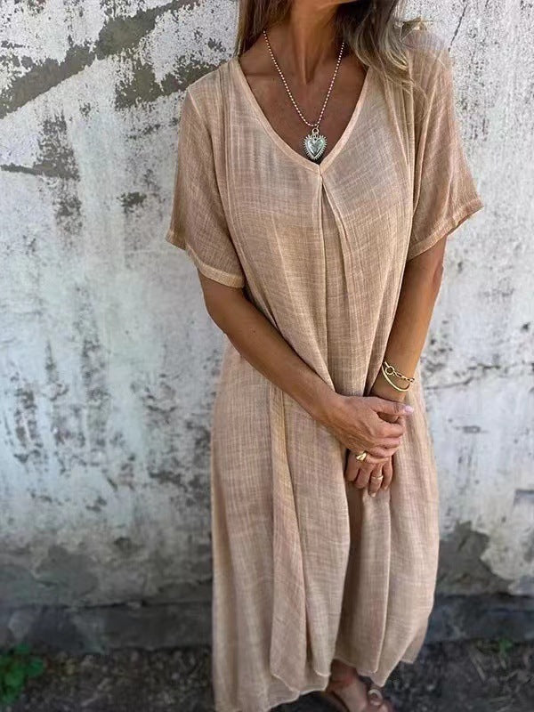 Marielle – Cotton-Linen Spring Dress