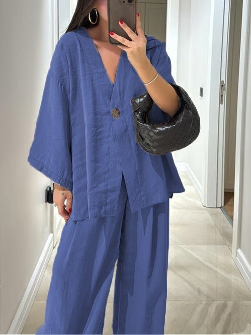 Inès - Relaxed Wide-Leg Co-ord Set