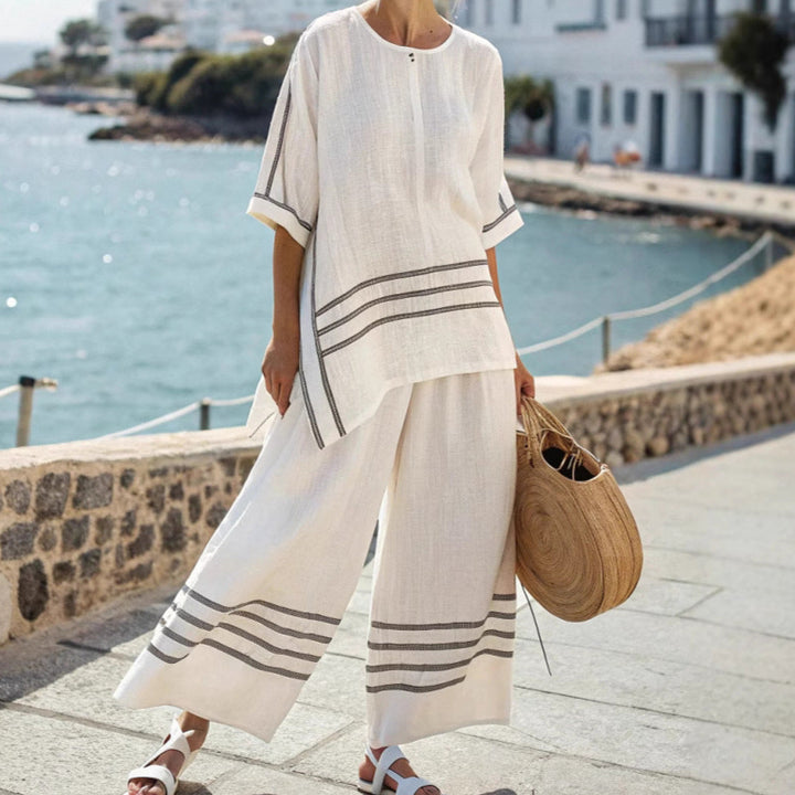 Celeste – Breezy Striped Lounge Set