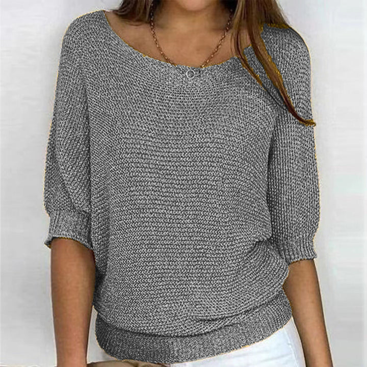 Emery – Half-Sleeve Textured Pullover