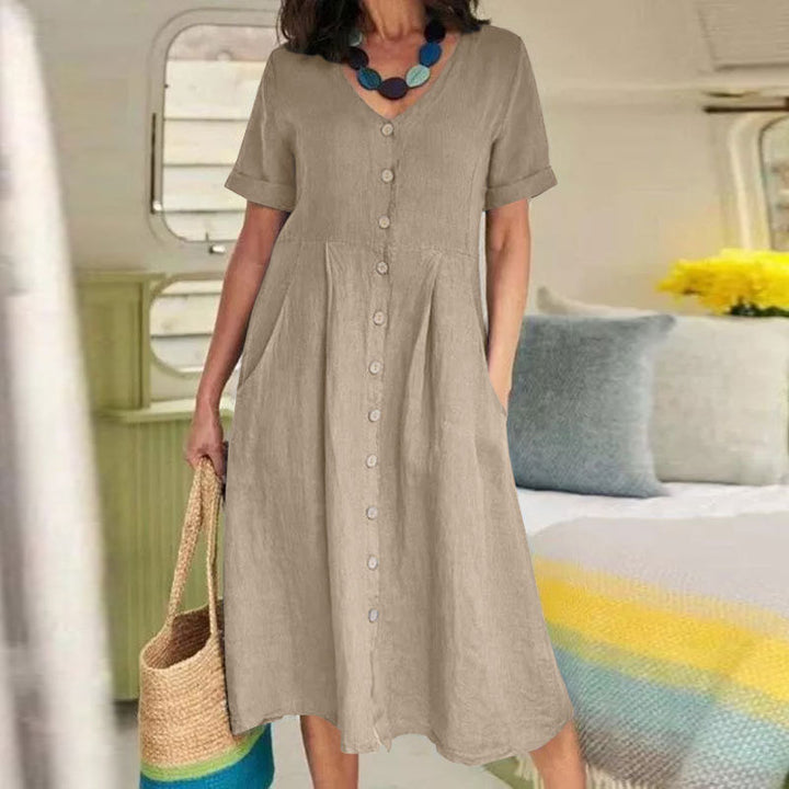 Harper - Everyday Pocket Button Dress