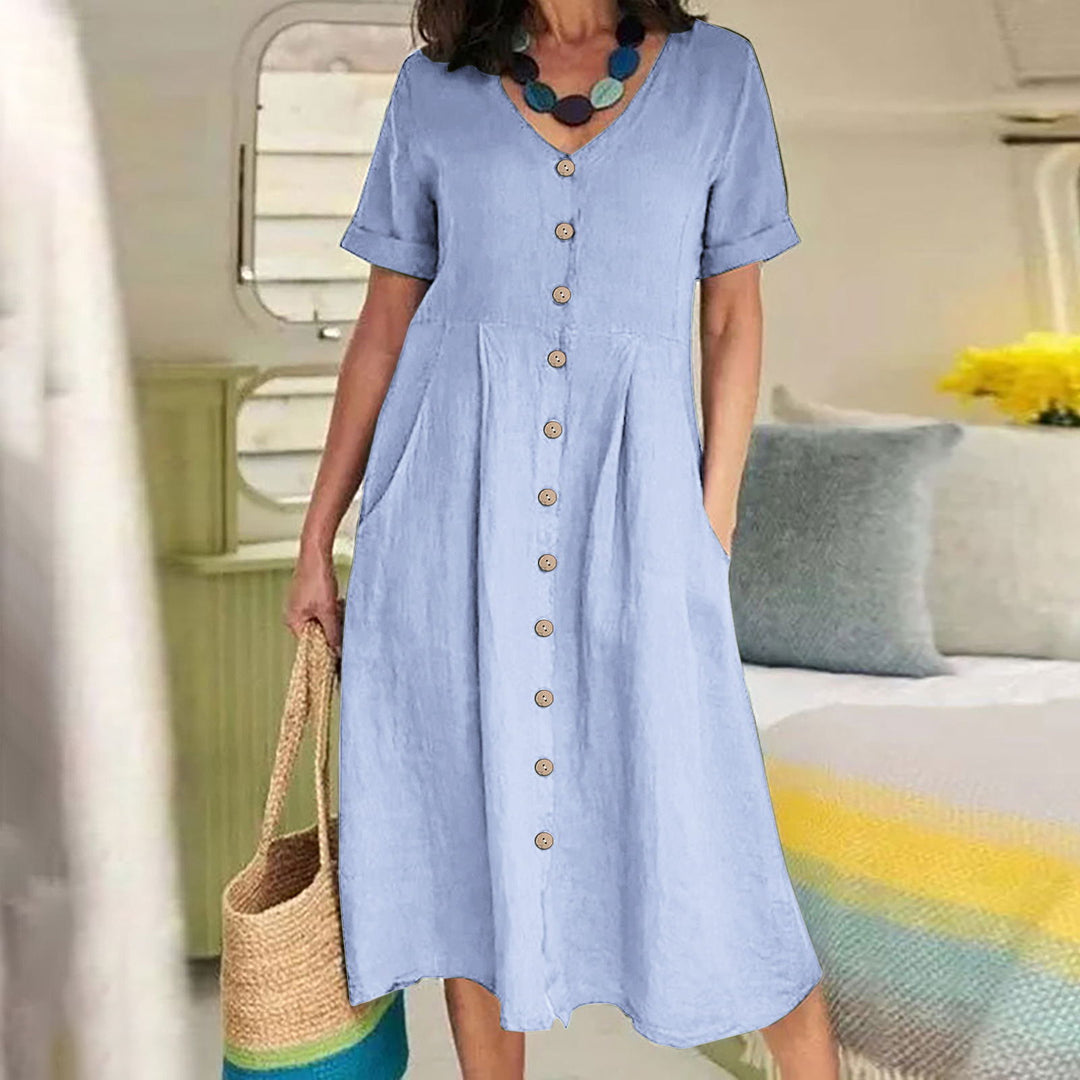 Harper - Everyday Pocket Button Dress