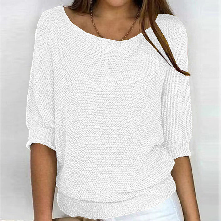 Emery – Half-Sleeve Textured Pullover