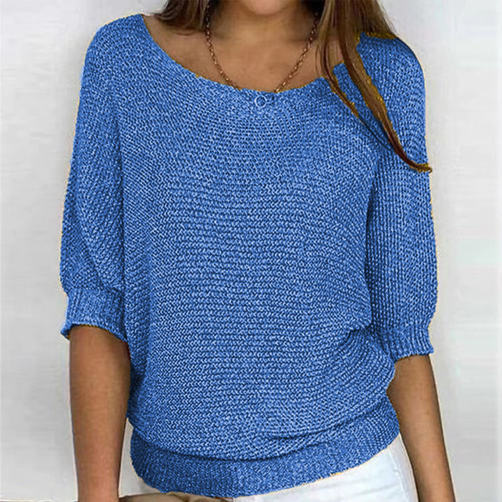 Emery – Half-Sleeve Textured Pullover