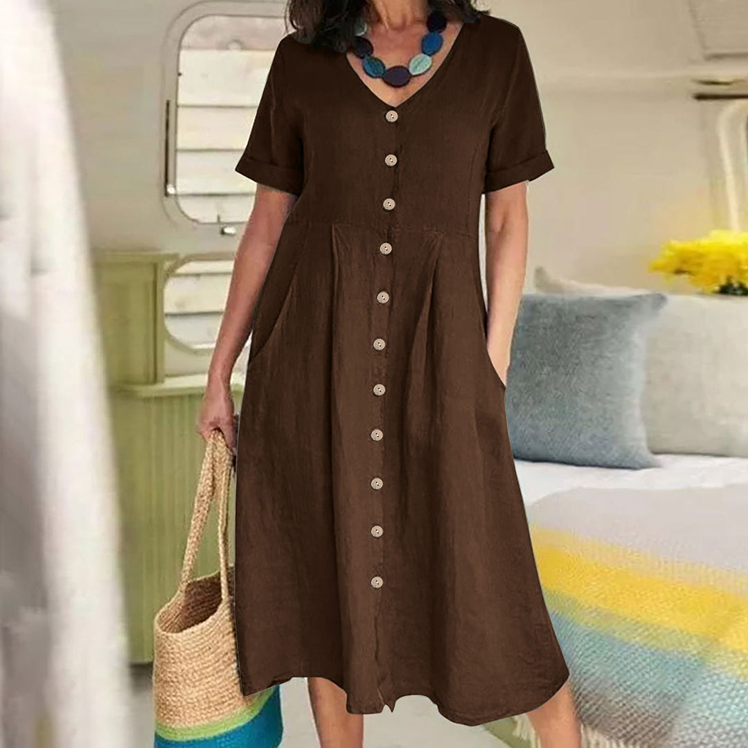 Harper - Everyday Pocket Button Dress
