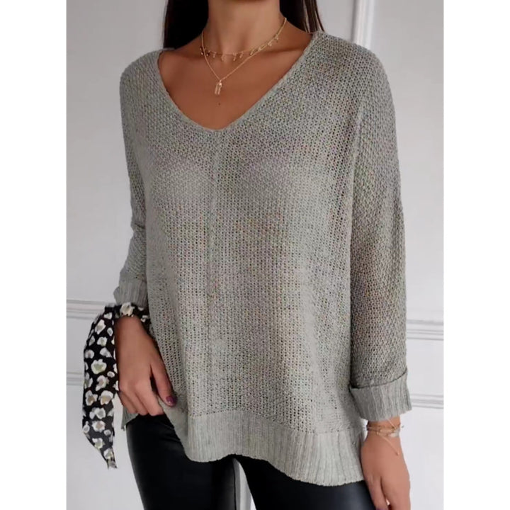Elsa-Lightweight Knit V-Neck Jumper