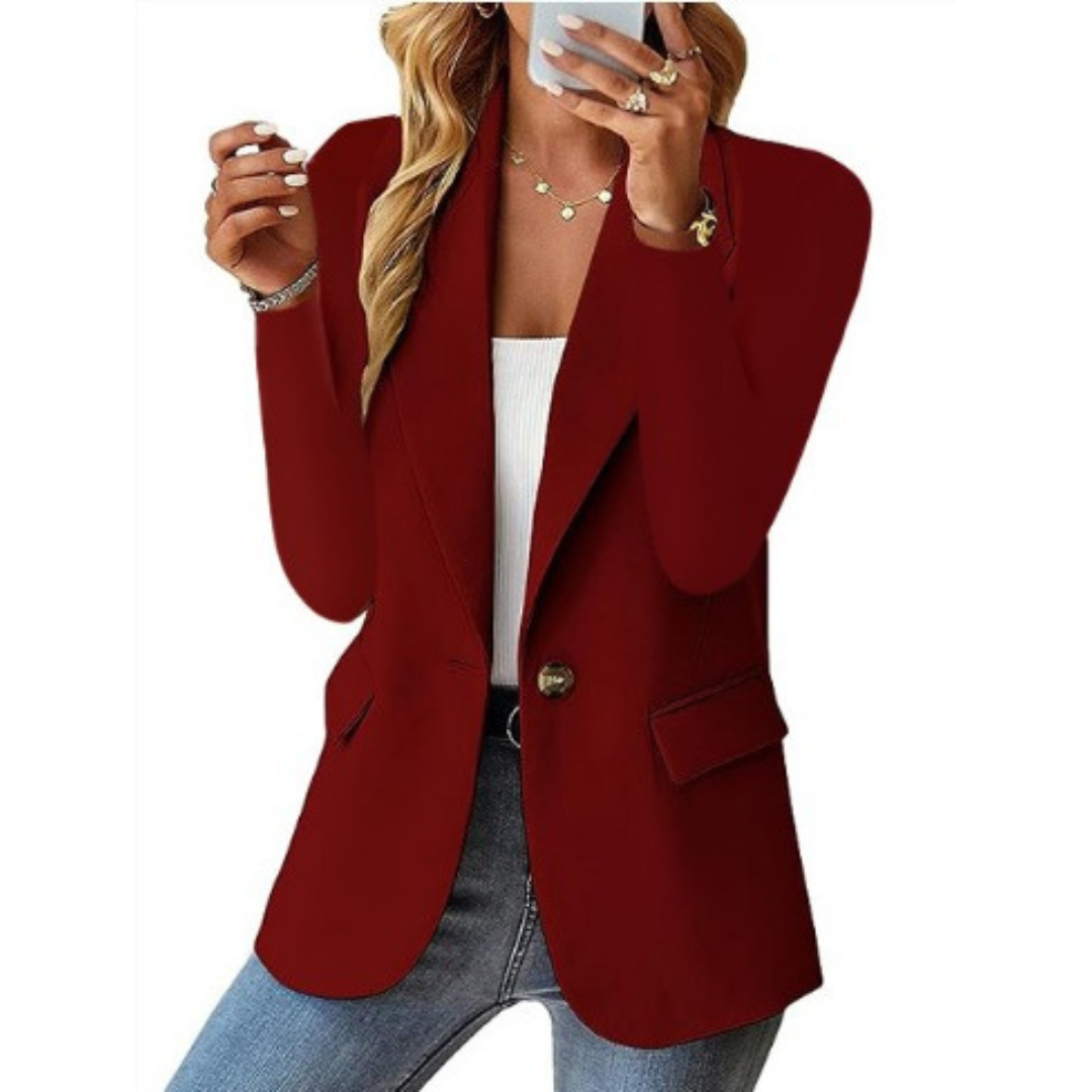 Charlotte – Sleek One-Button Blazer