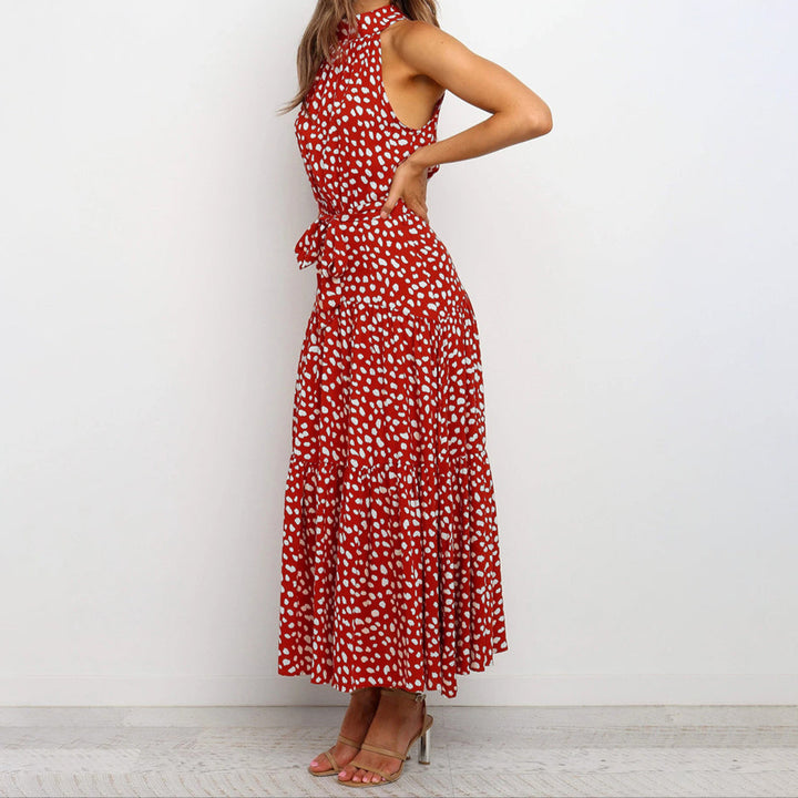Penny - Polka Tier Halter Dress