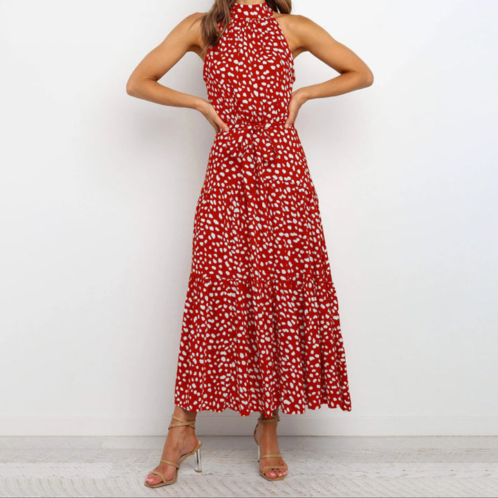 Penny - Polka Tier Halter Dress