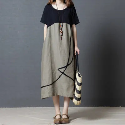 Denaya - Art-Inspired Midi Dress