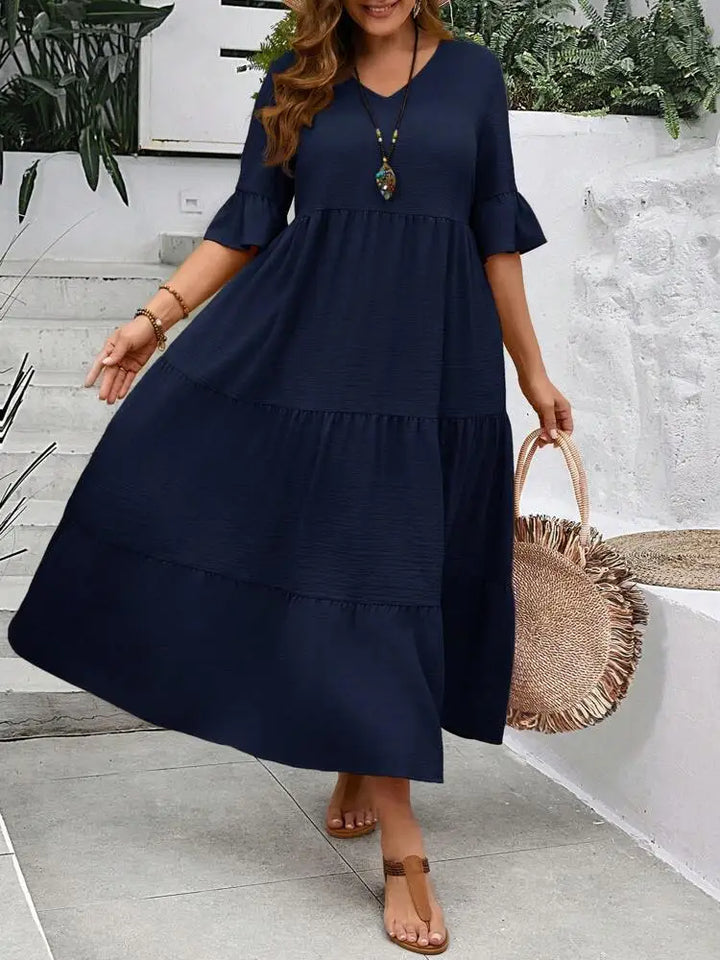 Elara-Tiered Maxi Dress