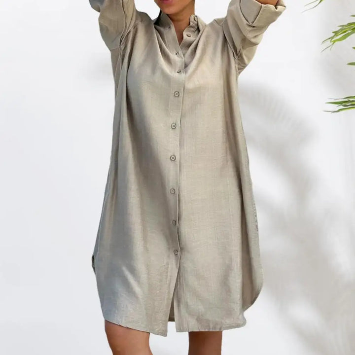 Avery – Relaxed Button-Down Shirt Dress