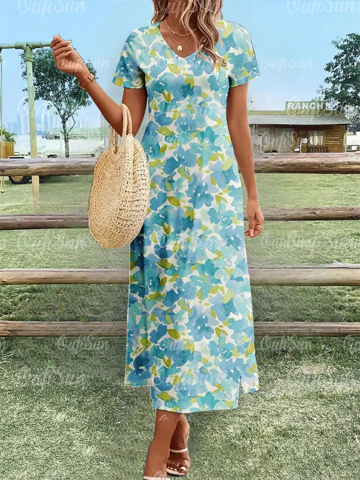 Fiona - Floral Relaxed Maxi Dress