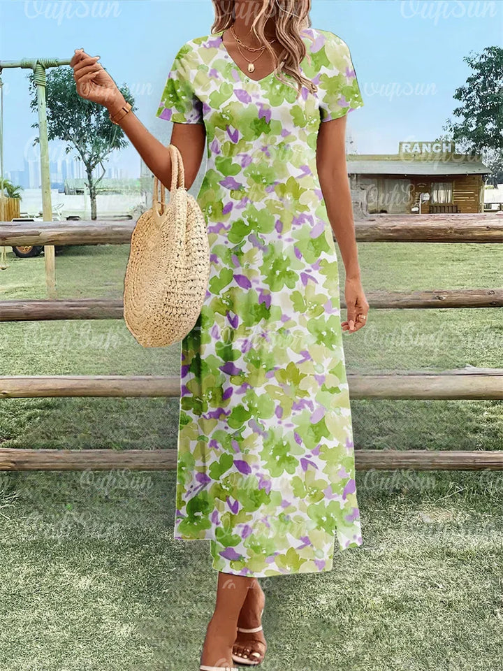 Fiona - Floral Relaxed Maxi Dress