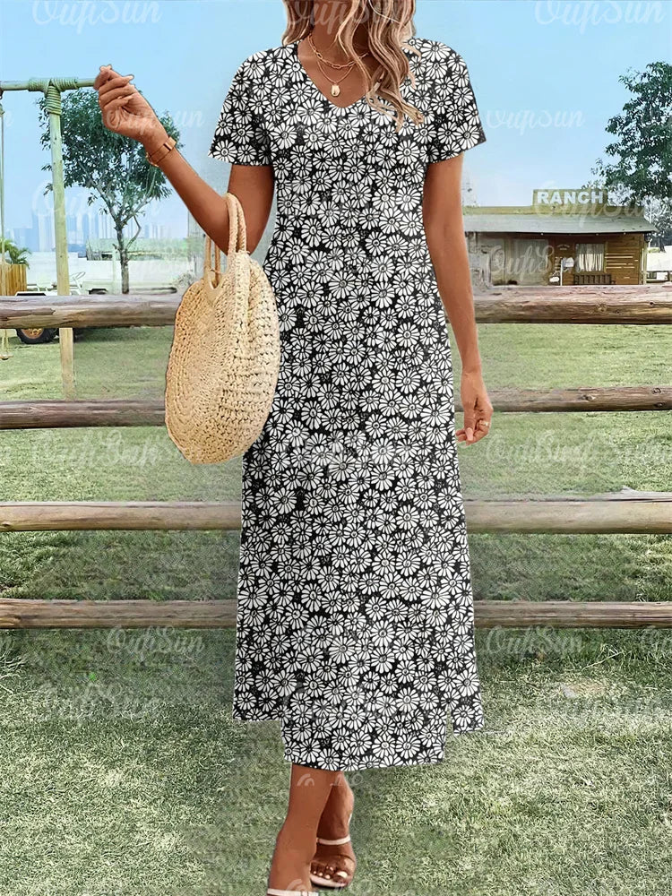 Fiona - Floral Relaxed Maxi Dress