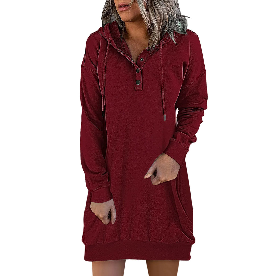 Christine - Casual Hoodie Tunic Dress