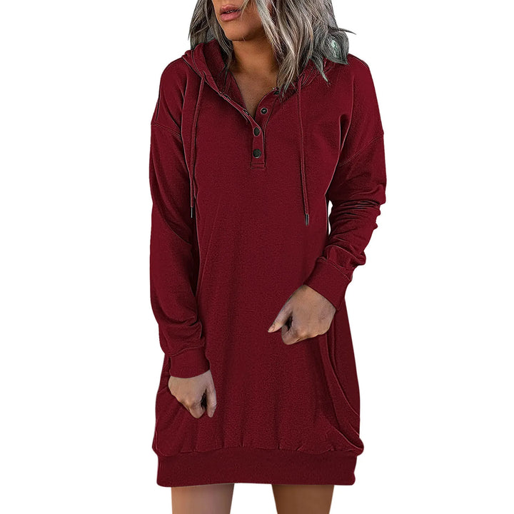 Christine - Casual Hoodie Tunic Dress