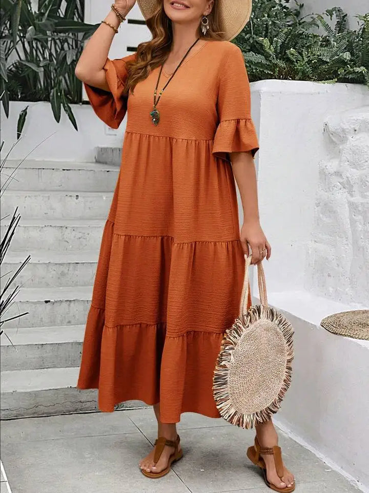 Elara-Tiered Maxi Dress
