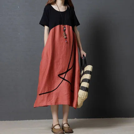 Denaya - Art-Inspired Midi Dress