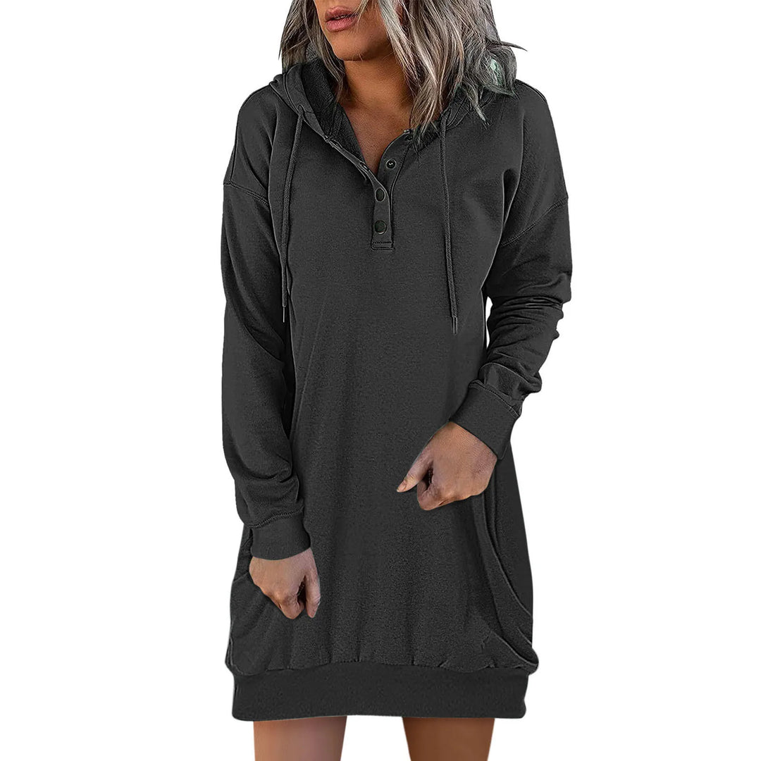 Christine - Casual Hoodie Tunic Dress