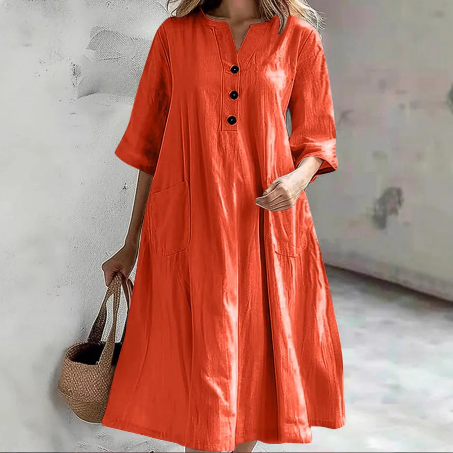 Mika - Relaxed Pocket Shirt Dress