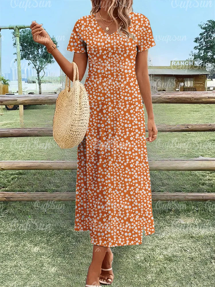 Fiona - Floral Relaxed Maxi Dress