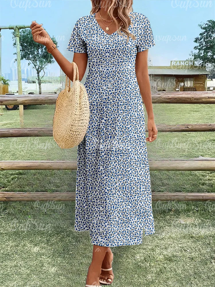Fiona - Floral Relaxed Maxi Dress