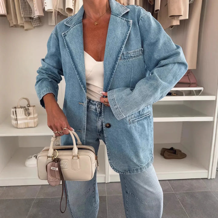 Isla - Relaxed Denim Blazer