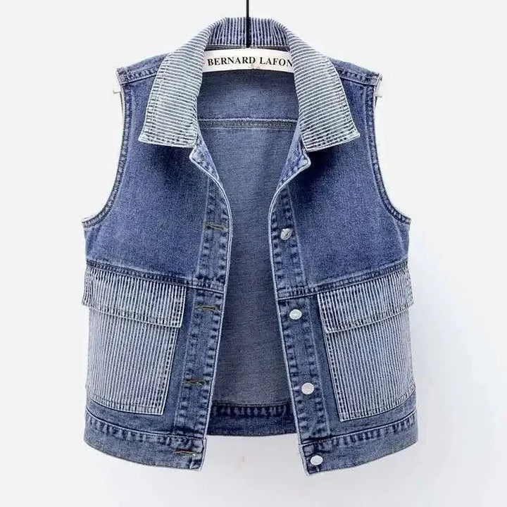 Frankie - Contrast Pocket Utility Vest