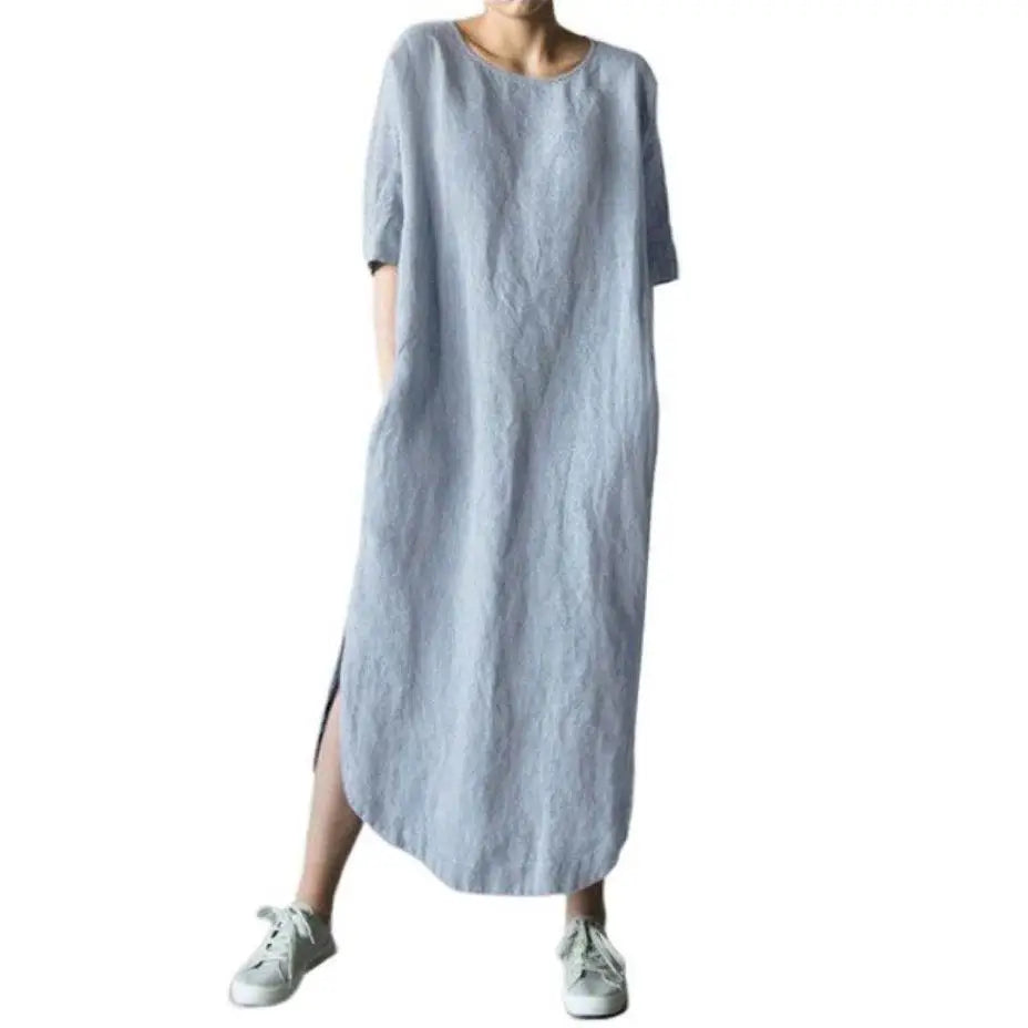 Lovely – Soft Flow Side-Slit Dress