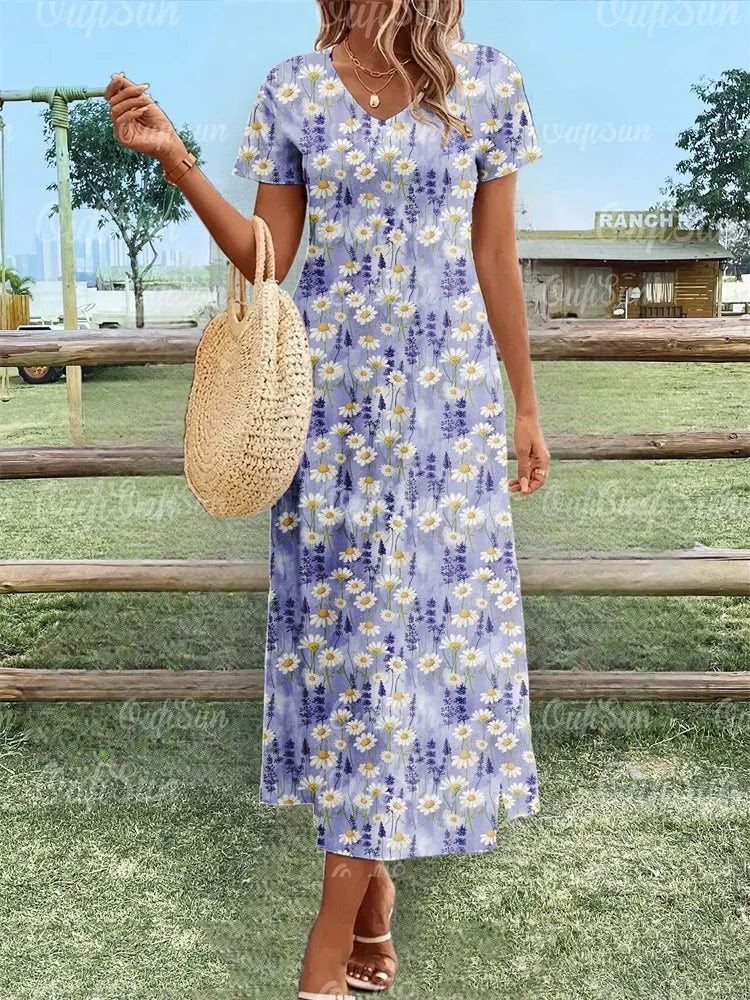 Fiona - Floral Relaxed Maxi Dress
