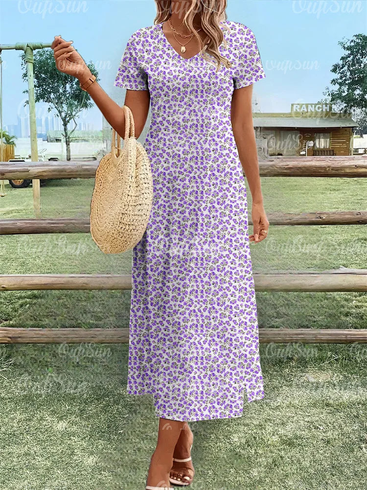 Fiona - Floral Relaxed Maxi Dress