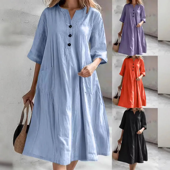 Mika - Relaxed Pocket Shirt Dress
