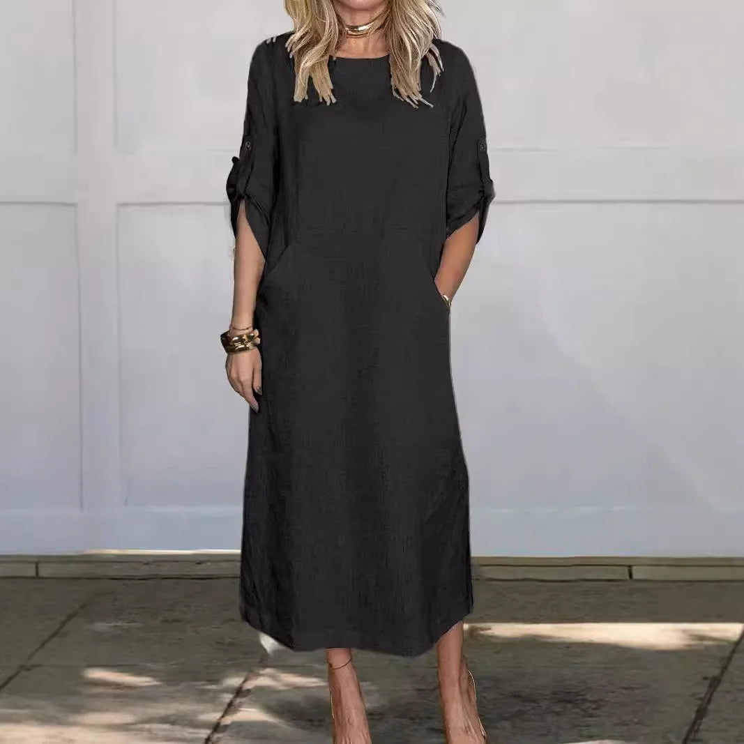 Nifaomi – Relaxed Pocket Midi Dress