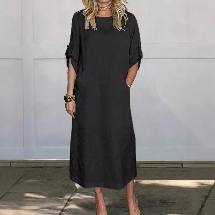 Nifaomi – Relaxed Pocket Midi Dress