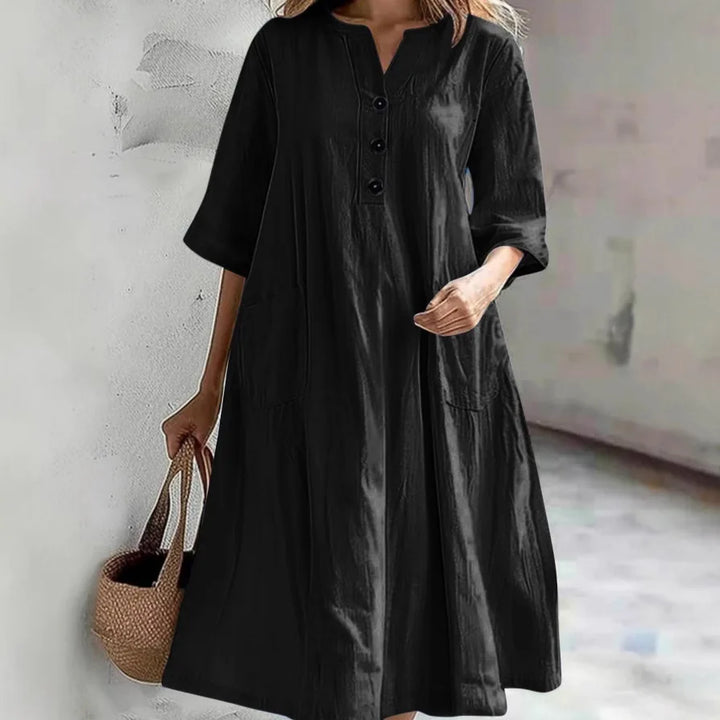 Mika - Relaxed Pocket Shirt Dress