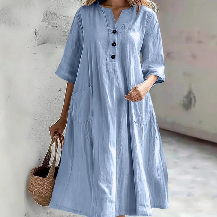 Mika - Relaxed Pocket Shirt Dress