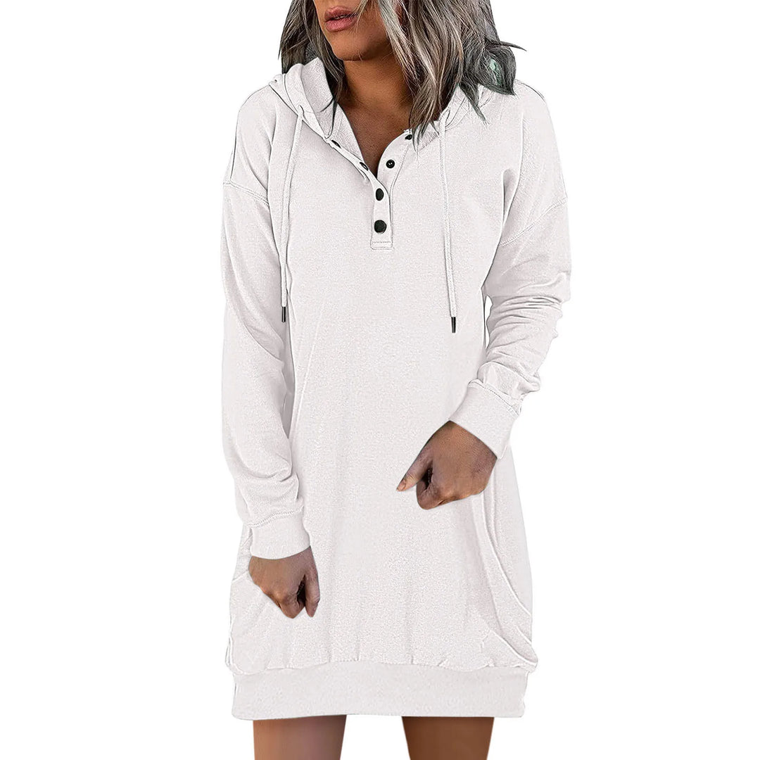 Christine - Casual Hoodie Tunic Dress