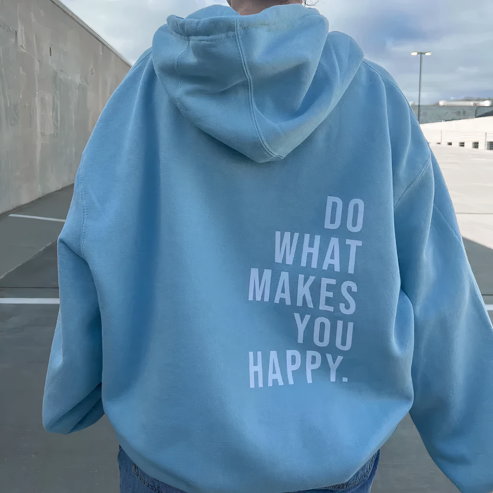 Happy Vibes-Oversized Hoodie