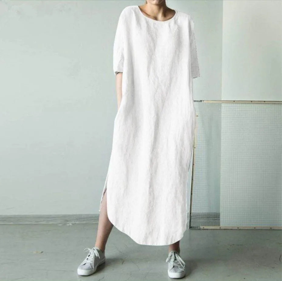 Lovely – Soft Flow Side-Slit Dress