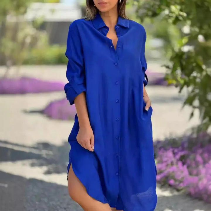 Avery – Relaxed Button-Down Shirt Dress