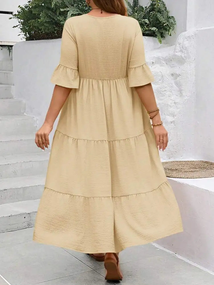 Elara-Tiered Maxi Dress