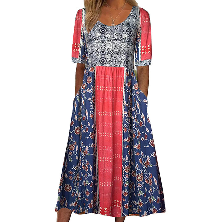 Freya-Boho Floral Midi Dress
