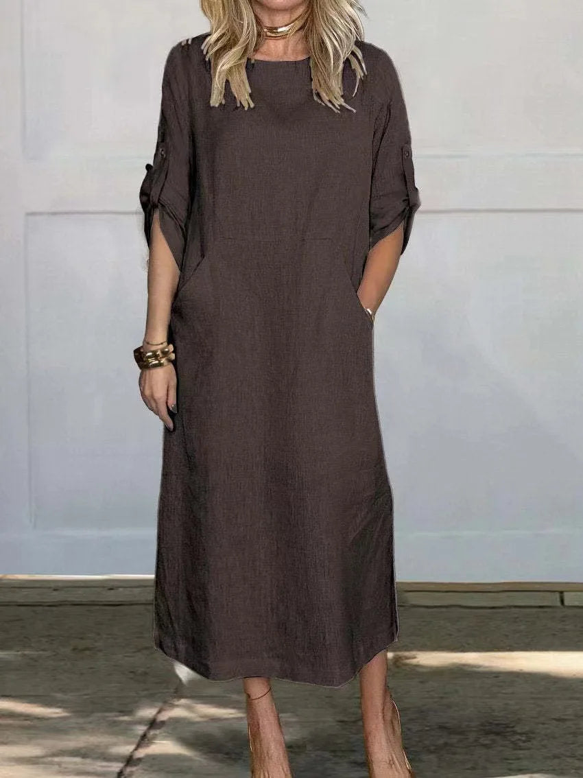 Nifaomi – Relaxed Pocket Midi Dress