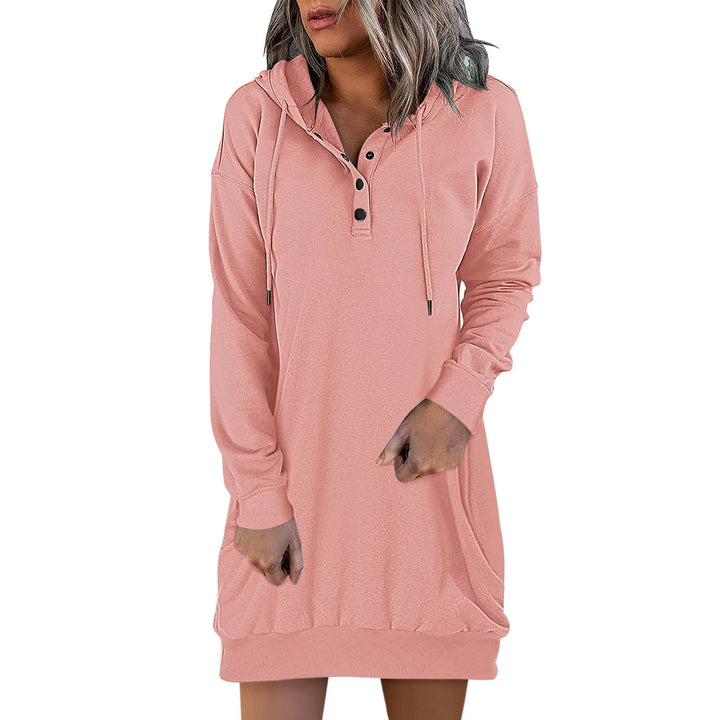 Christine - Casual Hoodie Tunic Dress