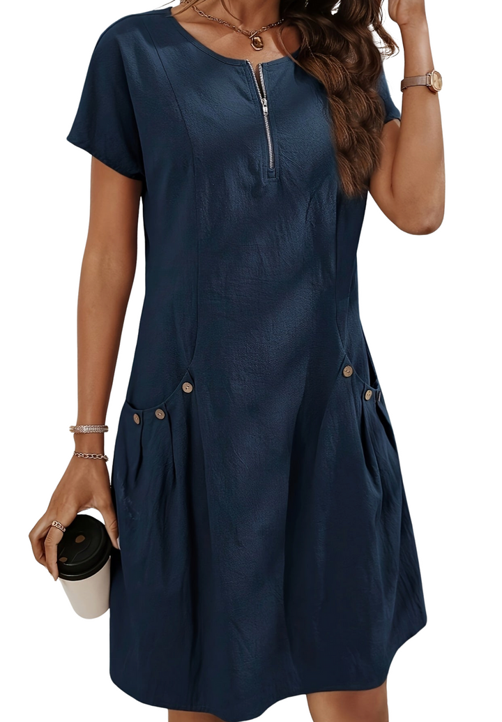 Teressa - Zip Pocket Day Dress